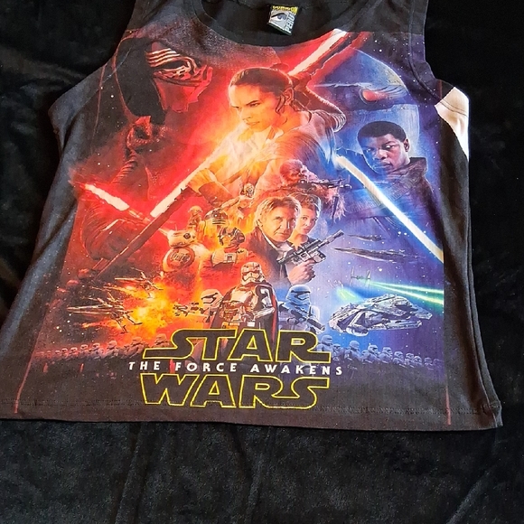 Star Wars Other - Star Wars Kids Tank Top - Black with Colorful Force Awakens Design